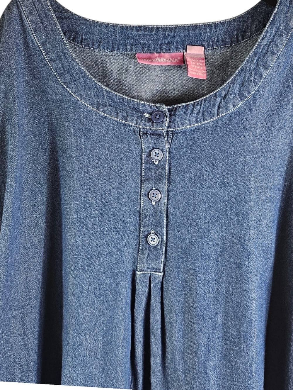 Woman Within Denim Maxi Dress In 30 - Picture 2 of 5
